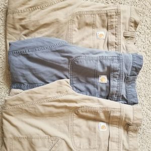 Carhartt 36 x 30 Grey and Tan pants